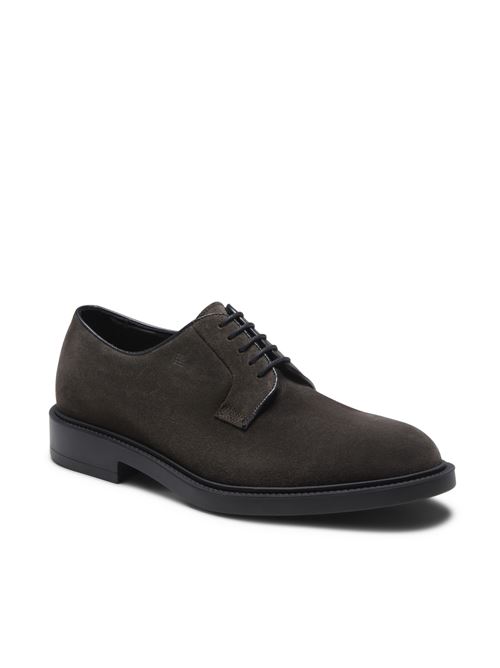 Scarpa stringata da uomo Antracite in pelle scamosciata FRATELLI ROSSETTI | 468582880